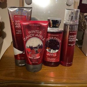 Winter candy apple set.